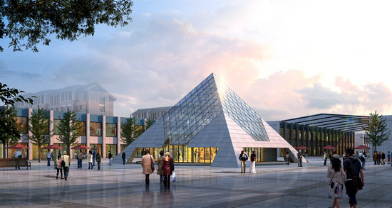 天津金字塔网架